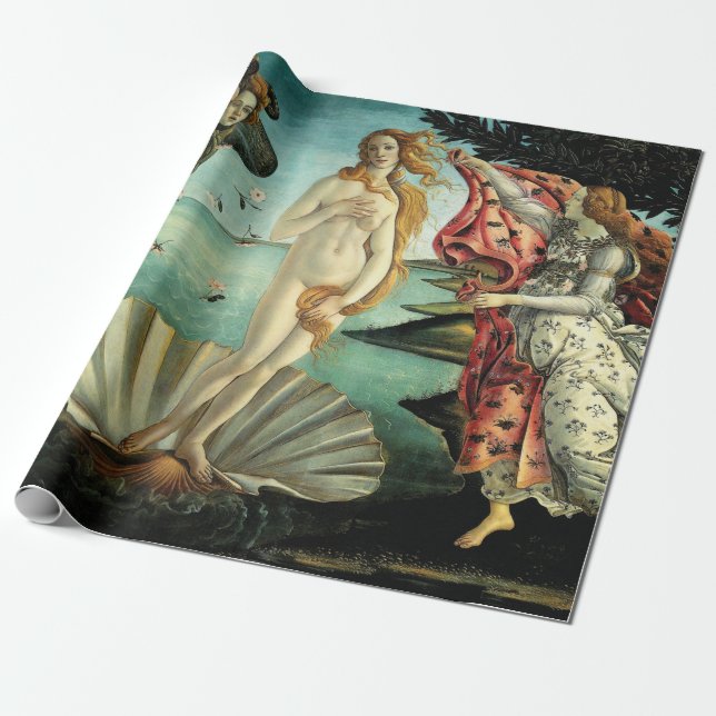 Papier Cadeau La naissance de Vénus par Sandro Botticelli (Déroulé)