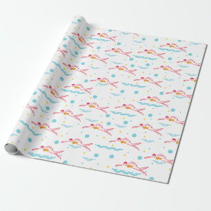 Papier Cadeau La natation me donne une grande satisfaction Motif