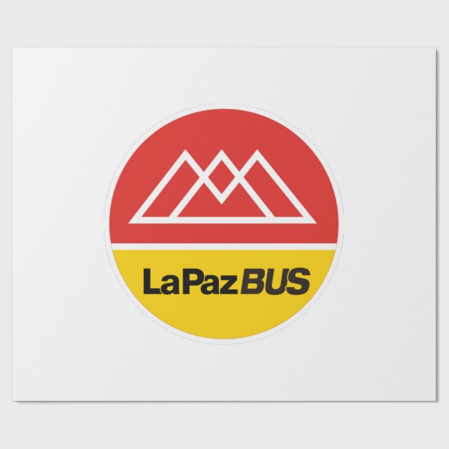 Papier Cadeau La Paz bus (Plat)