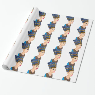 Papier Cadeau la reine égyptienne nefertiti
