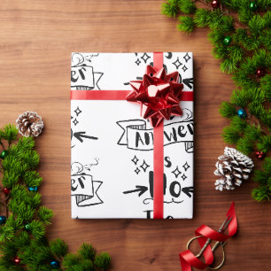 Papier Cadeau La réponse est non Citation drôle