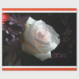 Papier Cadeau La Rose Blanche
