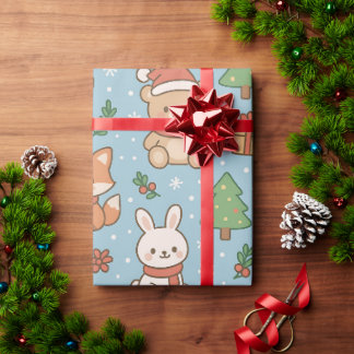 Papier Cadeau La Saint-Sylvestre dans la forêt