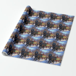Papier Cadeau La saison des fêtes de Noël de Terre-Neuve
