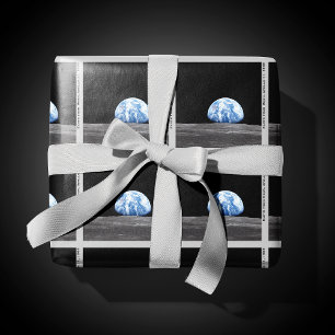 Papier Cadeau La Terre se lève sur la Lune, Apollo 11, 1969