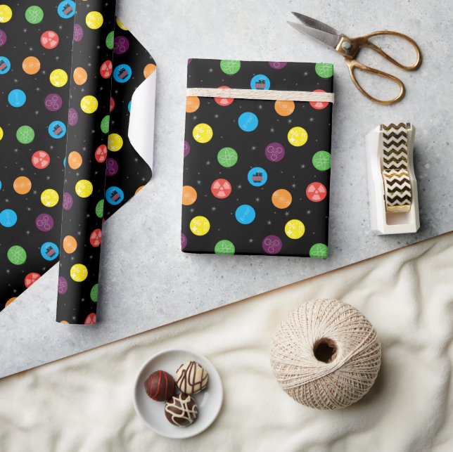 Papier Cadeau La théorie du Big Bang Motif noir (Artisanat)