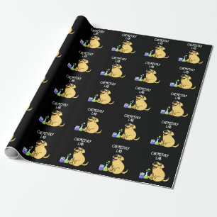Papier Cadeau Laboratoire de chimie Funny Labrador Chien Pun Dar