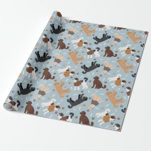 Papier Cadeau Labradoodle / Os et pattes Goldendoodle