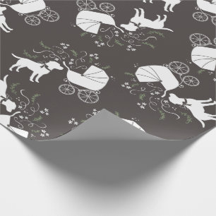 Papier Cadeau Labrador Baby shower de chien Laboratoire gris Neu