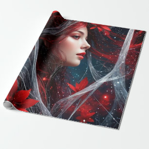 Papier Cadeau Lady Christmas