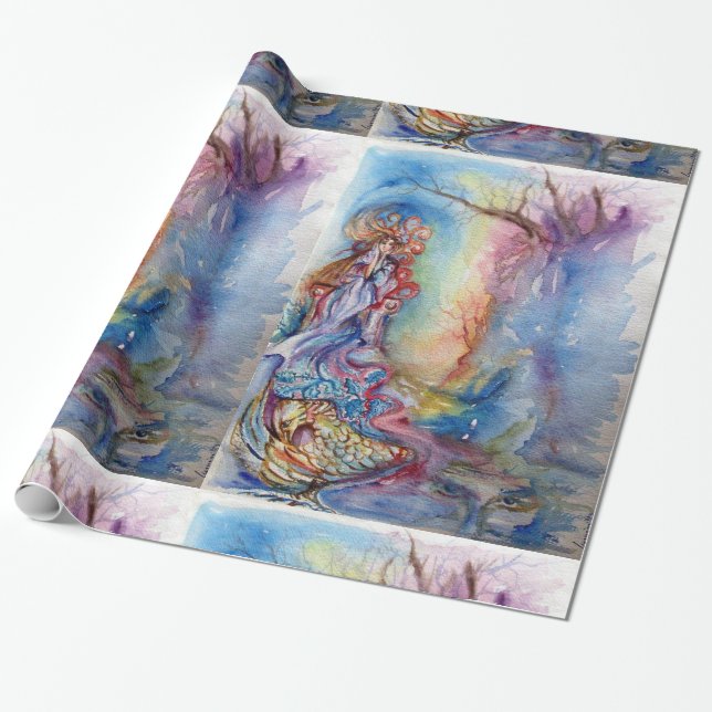 Papier Cadeau LADY OF LAKE / Magie et mystère (Déroulé)