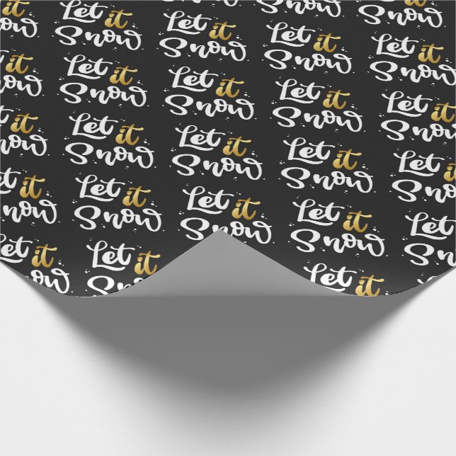 Papier Cadeau Laisse-le neiger (Coin)