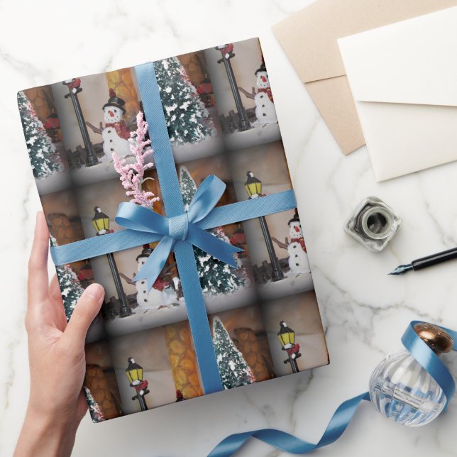 Papier Cadeau Laisser Le Papier Enveloppant La Neige (Cadeaux)
