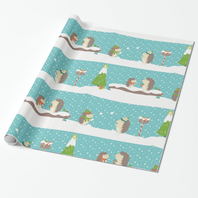 Papier Cadeau Laisser neiger (Déroulé)