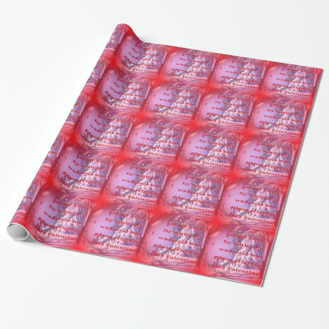 Papier Cadeau Laissez-moi voler avec vous à valentine.png (Déroulé)