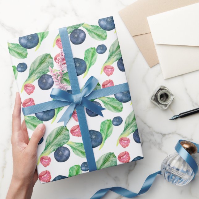 Papier Cadeau Laitue et baies (Cadeaux)