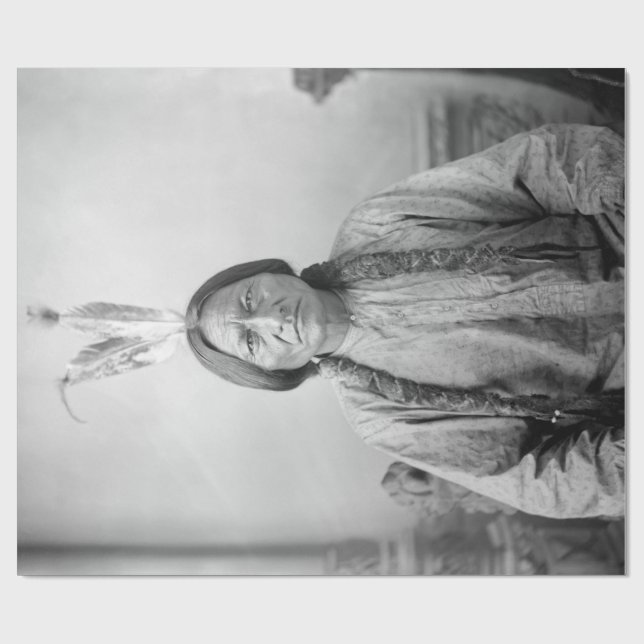 Papier Cadeau Lakota Leader assis Bull Amérindien (Plat)