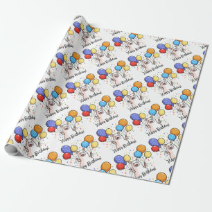 Papier Cadeau Lama de joyeux anniversaire