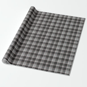 Papier Cadeau Lame noire, grise et rouge design Masculine