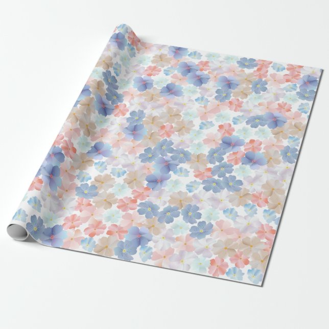 Papier Cadeau L'amour pur comme Fleur (Déroulé)