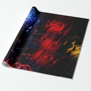 Papier Cadeau Lampe LED rouge et bleue