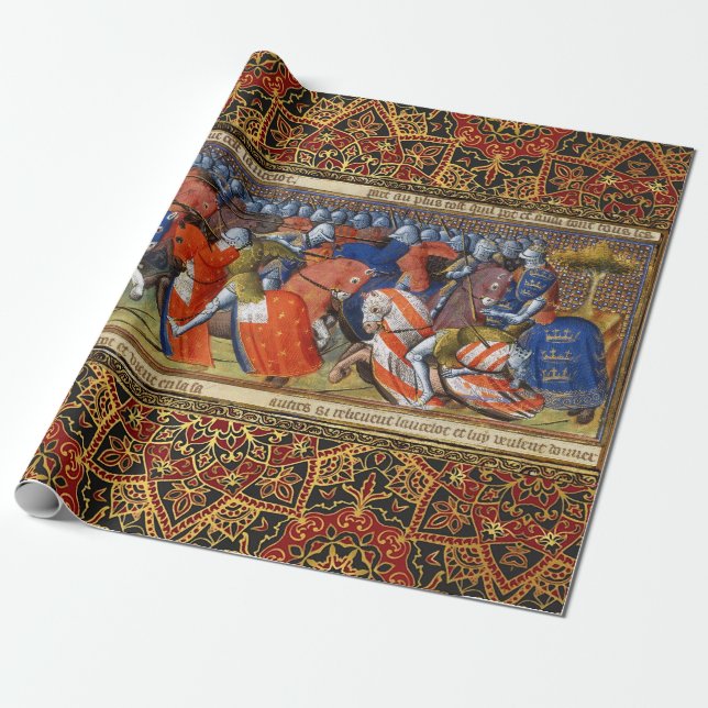 Papier Cadeau Lancelot du lac dans le tournoi de Camelot (Déroulé)