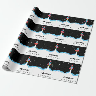 Papier Cadeau Lancement de fusées dans l'espace extra-atmosphéri