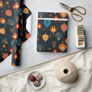 Papier Cadeau Lanterne de vacances Diwali 