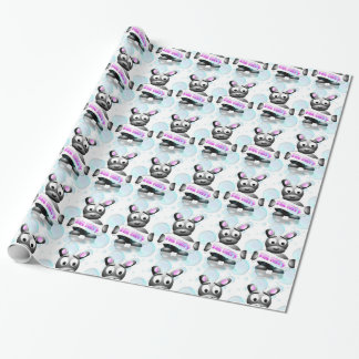 papier cadeau lapin dessiné je suis désolé, chic p