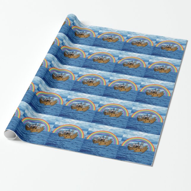 Papier Cadeau L'arche de Noé (Déroulé)