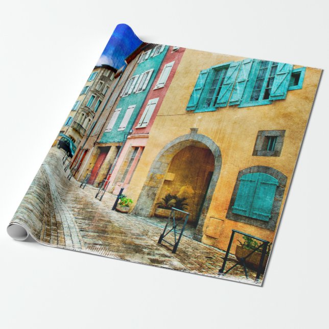 Papier Cadeau L'architecture ancienne (Déroulé)