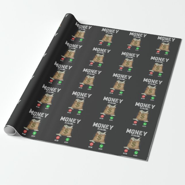 Papier Cadeau L'argent, c'est le business Gangster Entrepreneur  (Déroulé)