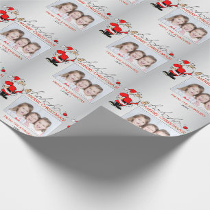 Papier Cadeau L'argent rouge   du père noël HOHOHO d'amusement