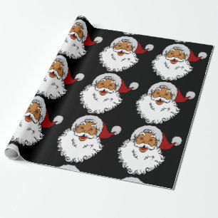 Papier Cadeau latino-biracial santa claus