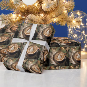 Papier Cadeau Latte de l'arbre de Noël