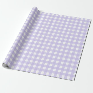 Papier Cadeau Lavande douce classique En vichy Motif vérifié