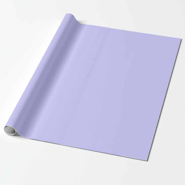 Papier Cadeau Lavande Rose Doux Pale Blanc Pastel Couleur Solide (Déroulé)
