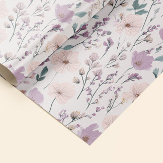 Papier Cadeau Lavender & Blush Meadow