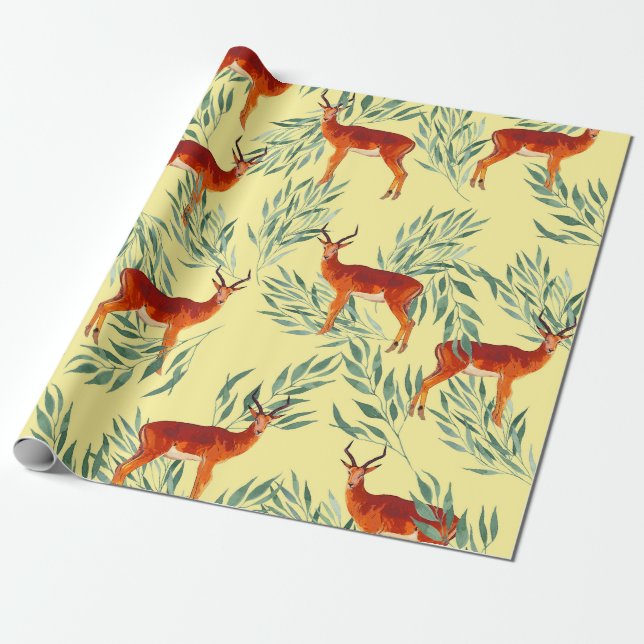 Papier Cadeau L'aventure d'automne des cerfs (Déroulé)