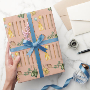 Papier Cadeau Le Baby shower de pêche du petit pêcheur