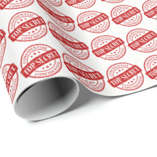 Papier Cadeau Le blanc confidentiel extrêmement secret de timbr
