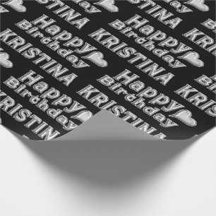 Papier Cadeau Le cadeau de Kristina Happy Birthday