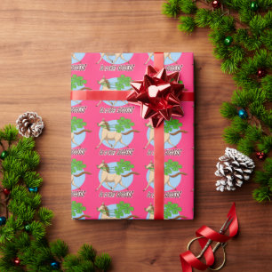 Papier Cadeau le cadeau de l'année du cheval pour les années 196