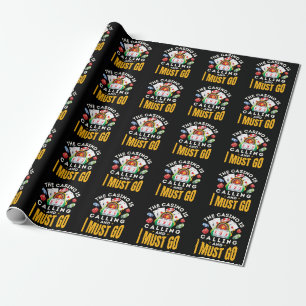 Papier Cadeau Le Casino appelle et je dois aller Gambler