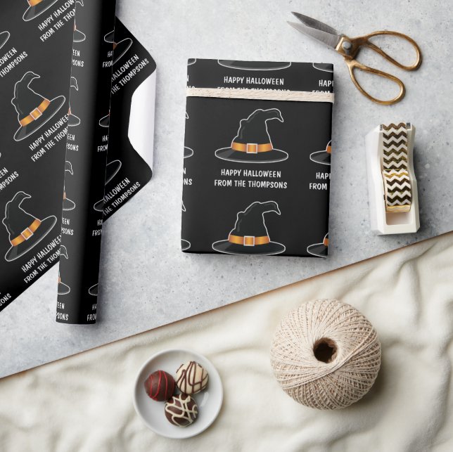 Papier Cadeau Le Casquette de la sorcière Casquette Orange Witch (Artisanat)