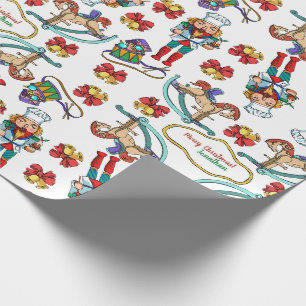 Papier Cadeau Le casse-noix et le cheval de basculage ont