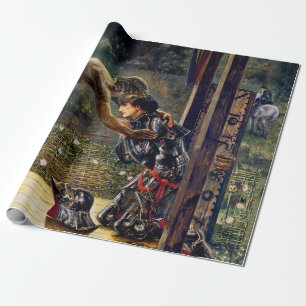 Papier Cadeau Le Chevalier Miséricordieux d'Edward Burne-Jones