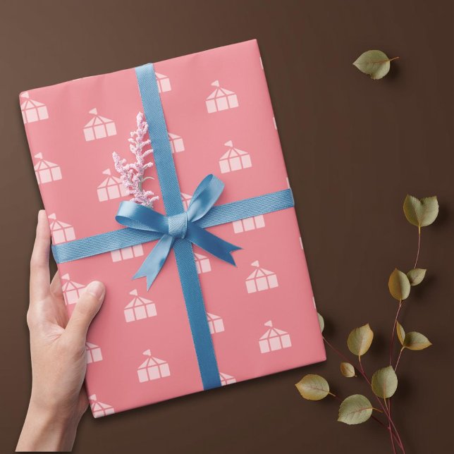 Papier Cadeau Le cirque carnavaleux rose (Créateur téléchargé)