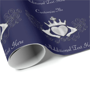 Papier Cadeau Le Claddagh (Argent)