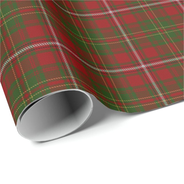 Papier Cadeau Le clan écossais font les foins le tartan (Coin rond)